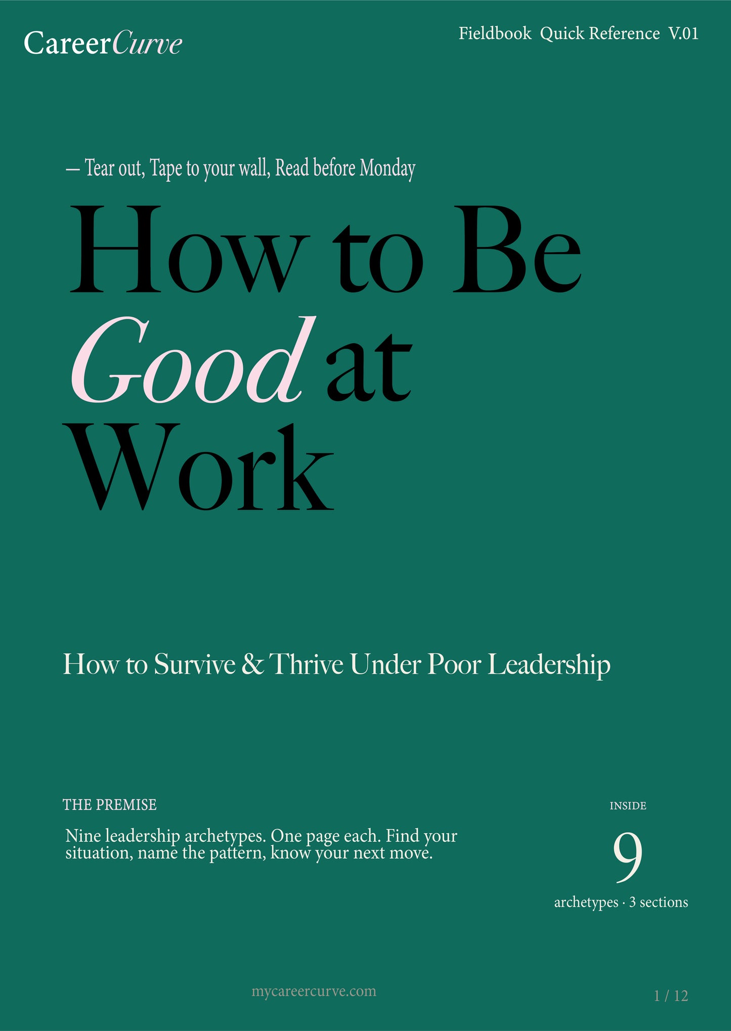 Survive & Thrive Quick Reference Guide: 9 Leadership Archetypes, One Page Each