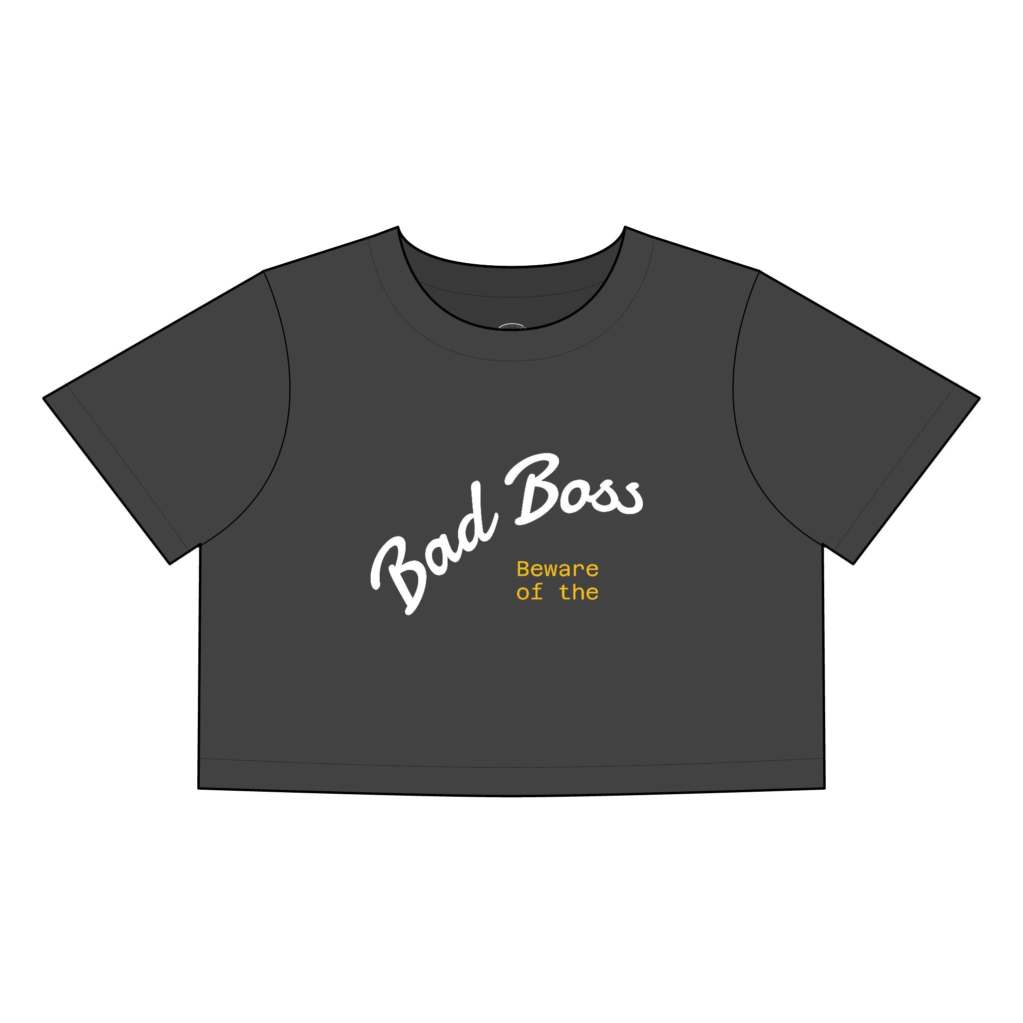 Bad Boss Crop Tee – “Beware of the Politician” | Women’s Graphic Shirt, Trendy Casual Wear, Book Merch & Gift Idea