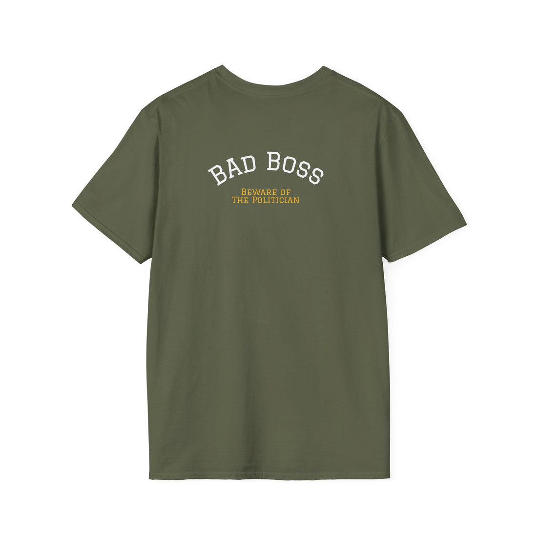 Bad Boss: The Politician – Unisex Graphic T-Shirt | Funny Office Tee, Book Merch, Casual Gift for Bosses & Coworkers